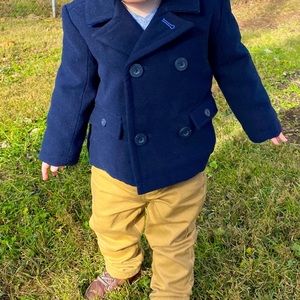 18 months baby boy Nautica pea coat outfit